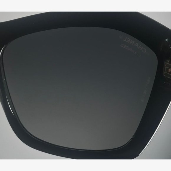 CHANEL 5296 501/S8 Black Lace / Grey Gradient Polarized - Picture 7 of 9